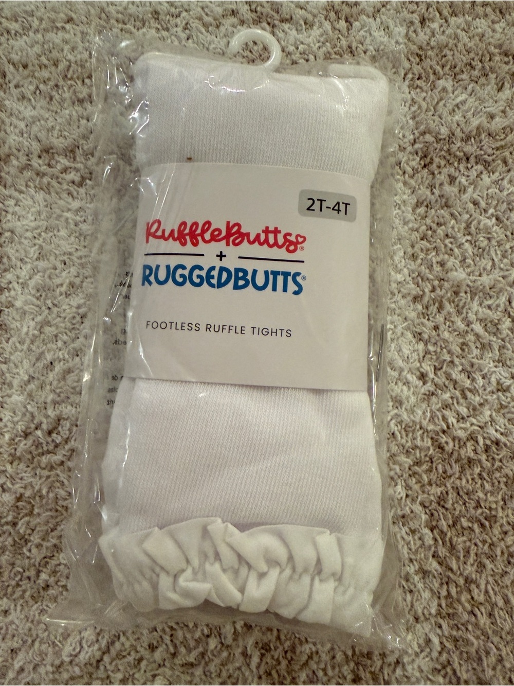 Ruffle Butts White Footless Ruffle Tights - Picture 3 of 5
